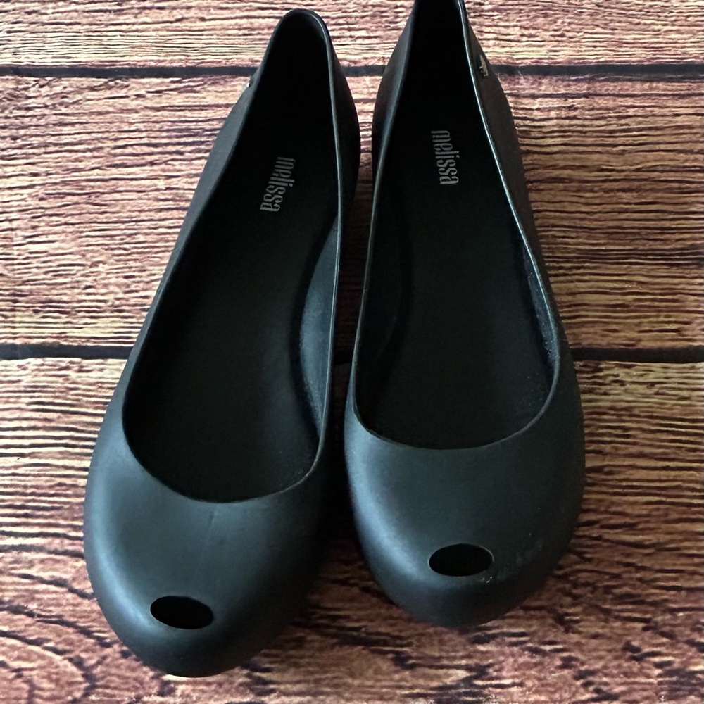 Melissa Ultragirl Basic II ballet flats Black Rubber Size 8‎ - Picture 7 of 8